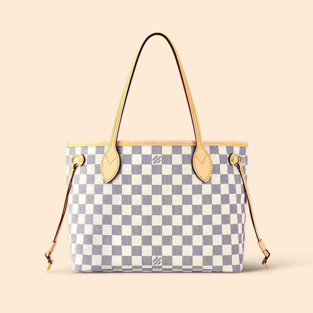 LV - Neverfull Damier Azur Large Women's Tote Bag