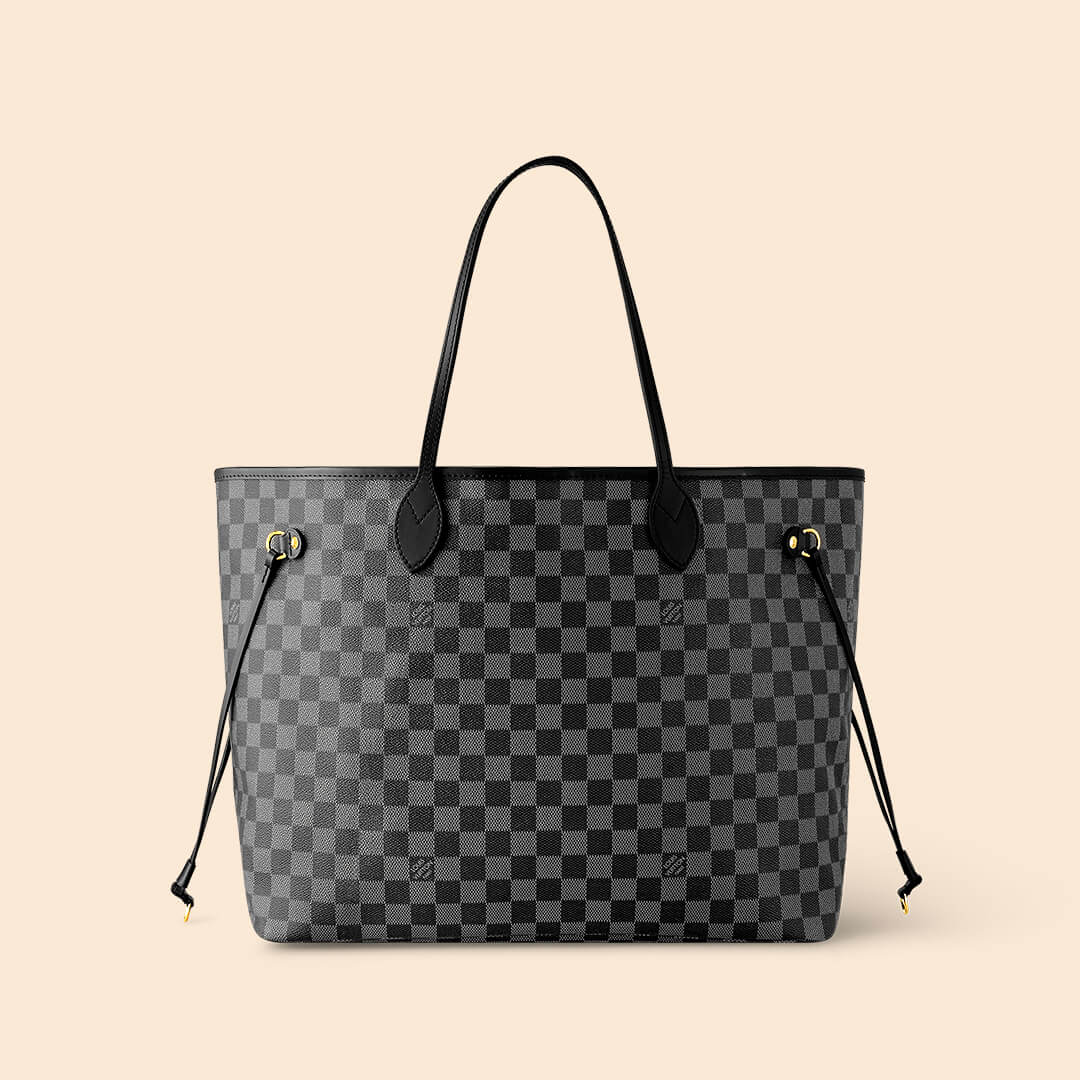 LV - Neverfull Damier Graphite Large Women's Tote Bag