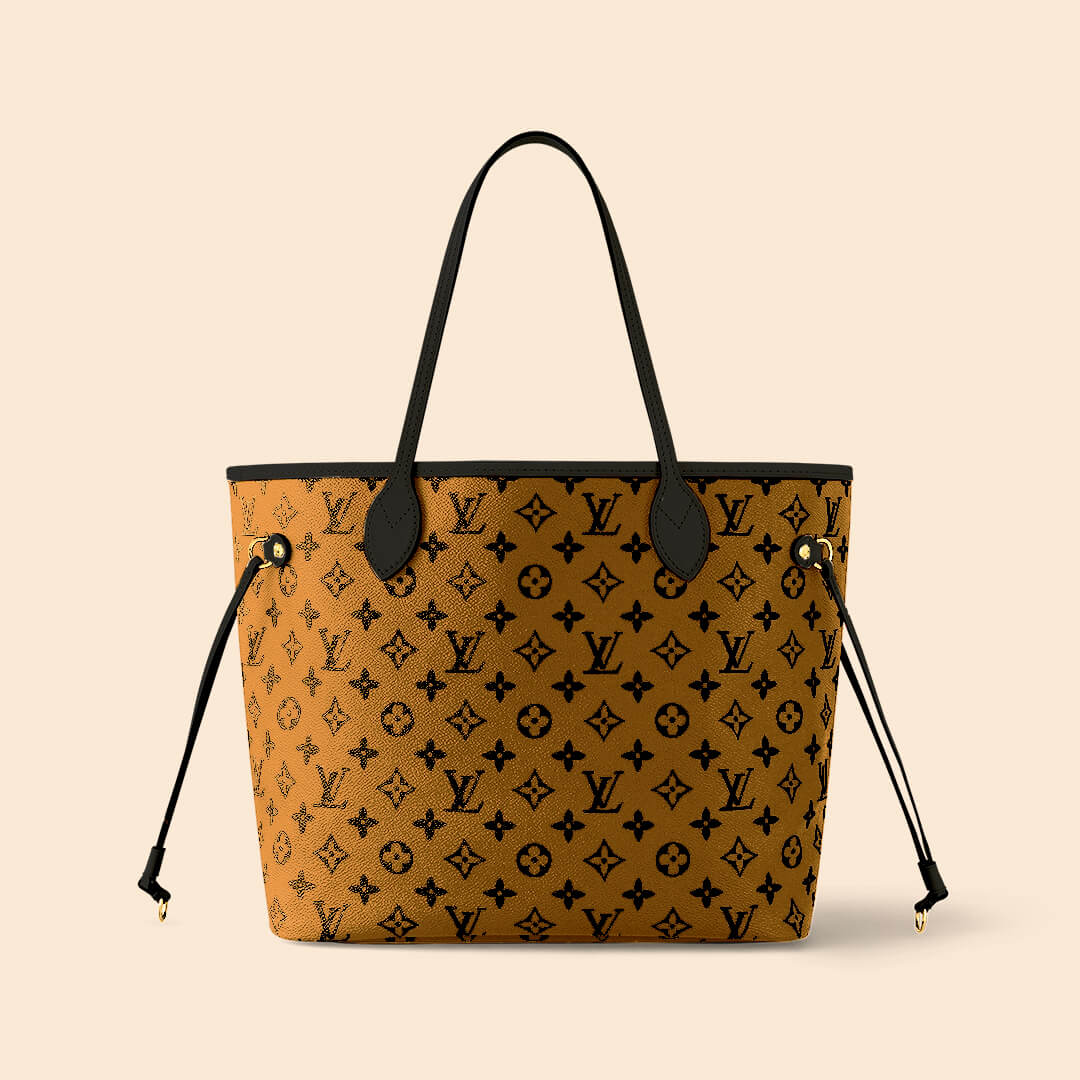 LV - Neverfull Light Brown Monogram Large Women’s Tote Bag