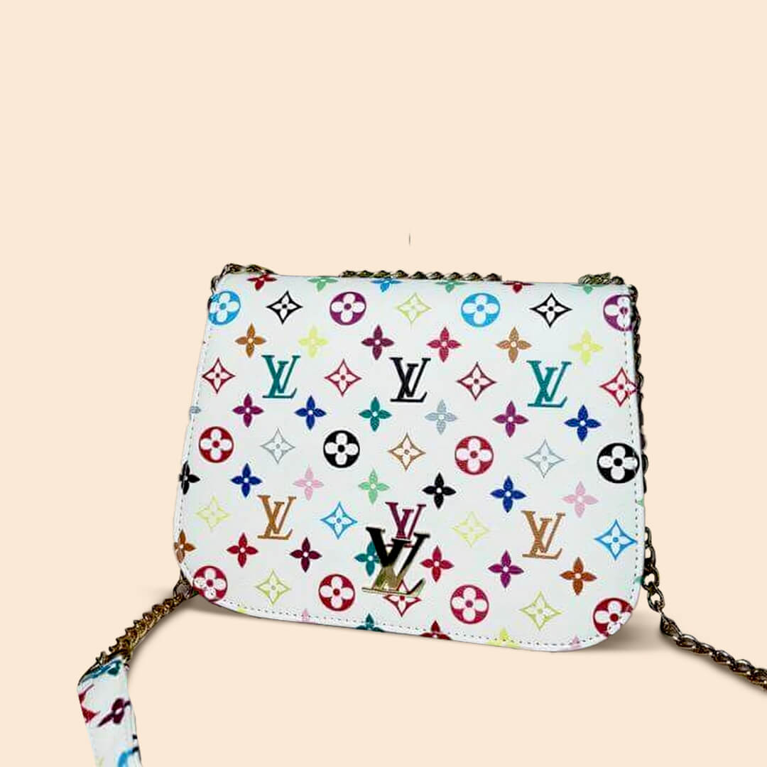 LV - Colorful Monogram Twist Large Chain Shoulder Bag